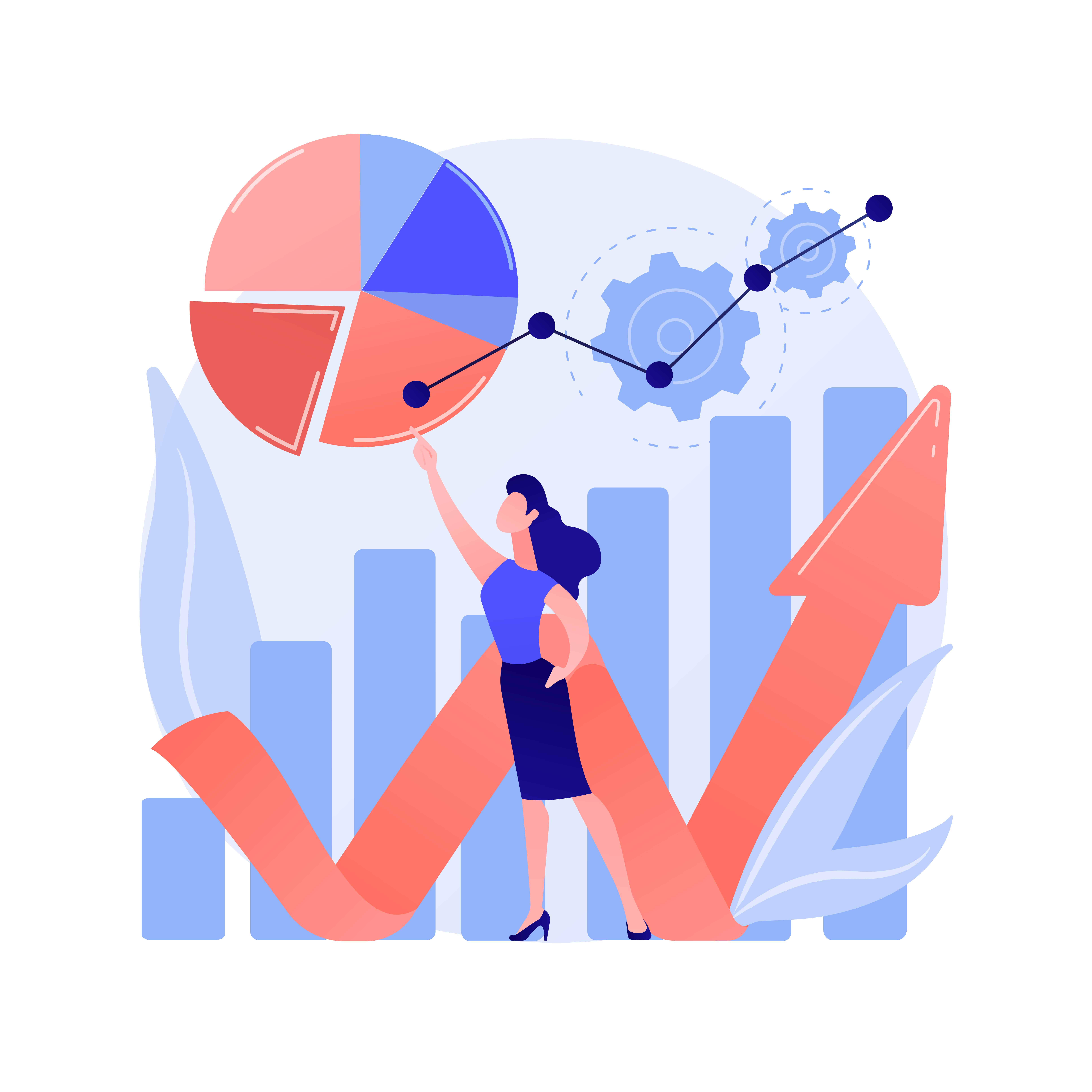 Online survey results analysis vector concept metaphor. tendances valorisation d'archives