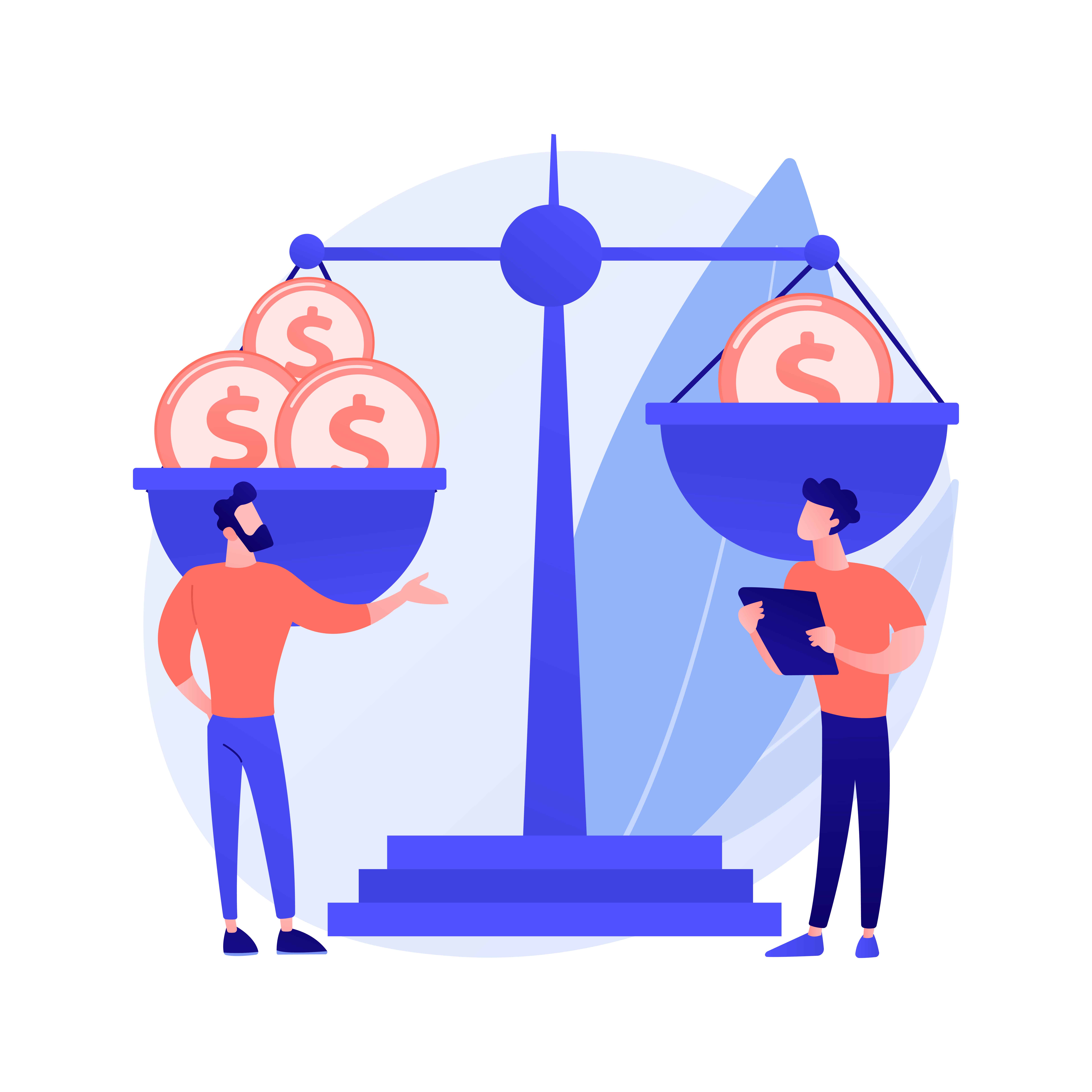 Income inequality abstract concept vector illustration. économies sur la recherche archives